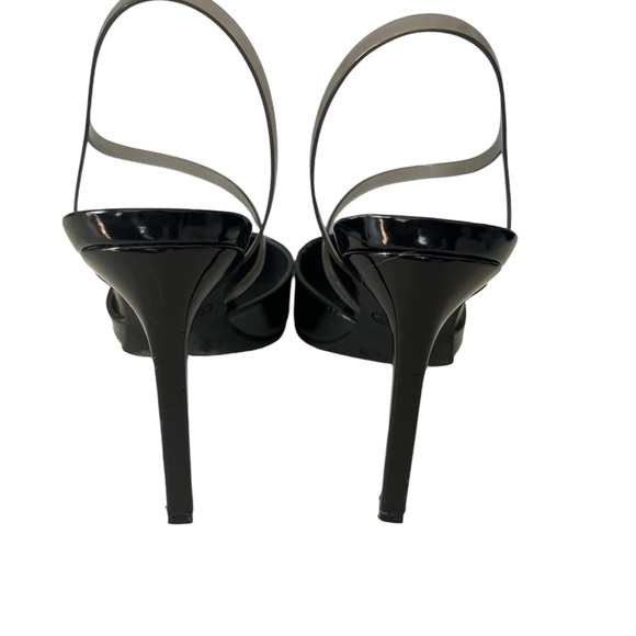 Nine West Black Patent Leather Heels Sz 7.5 - Picture 4 of 7